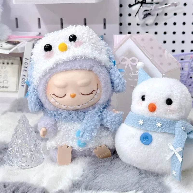 Premium Doll Clothes Grey Cat Costume For Labubu 15 To 17cm - ToylandEU