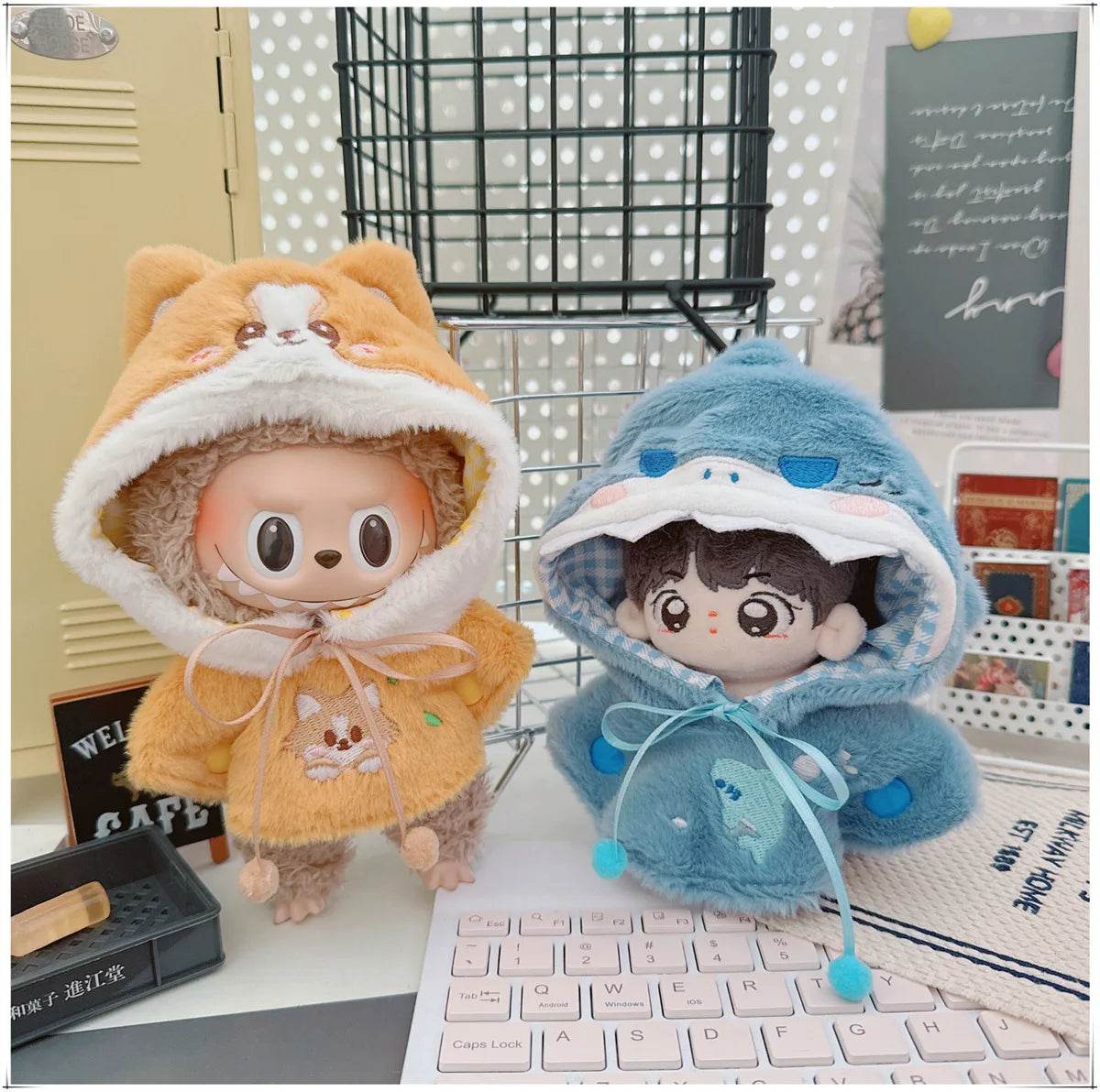 Premium Doll Clothes Plush Animal Shawl For 15-17cm Labubu - ToylandEU