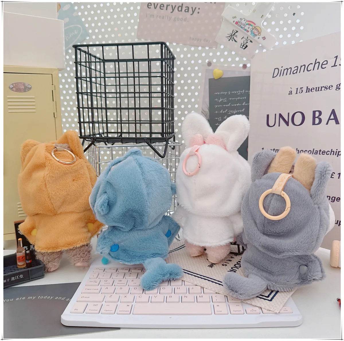 Premium Doll Clothes Plush Animal Shawl For 15-17cm Labubu - ToylandEU