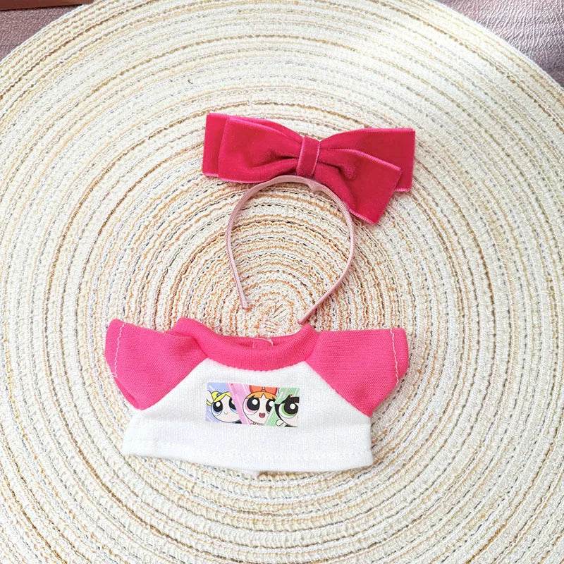 Premium Doll Clothes Police Set with Summer T-shirt for Labubu I II Idol Dolls 15/17cm Perfect for Parties and DIY Gifts - ToylandEU