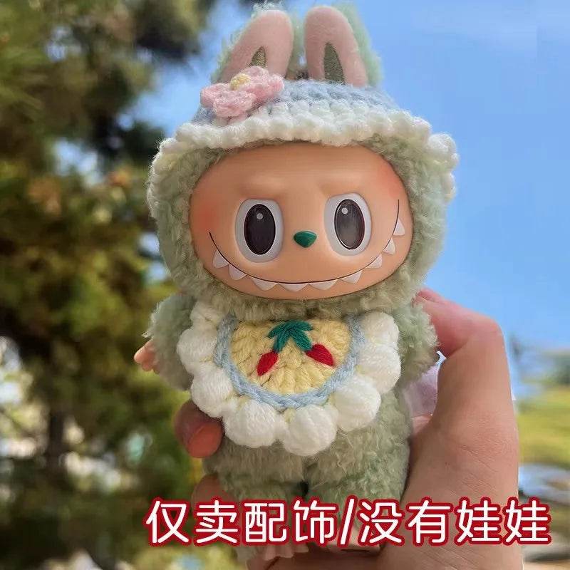 Premium Doll Clothes Set for 15-17cm Labubu Dolls Featuring Hawaiian Style Bikini and Grass Skirt for Fashionable Playtime Labubu - ToylandEU