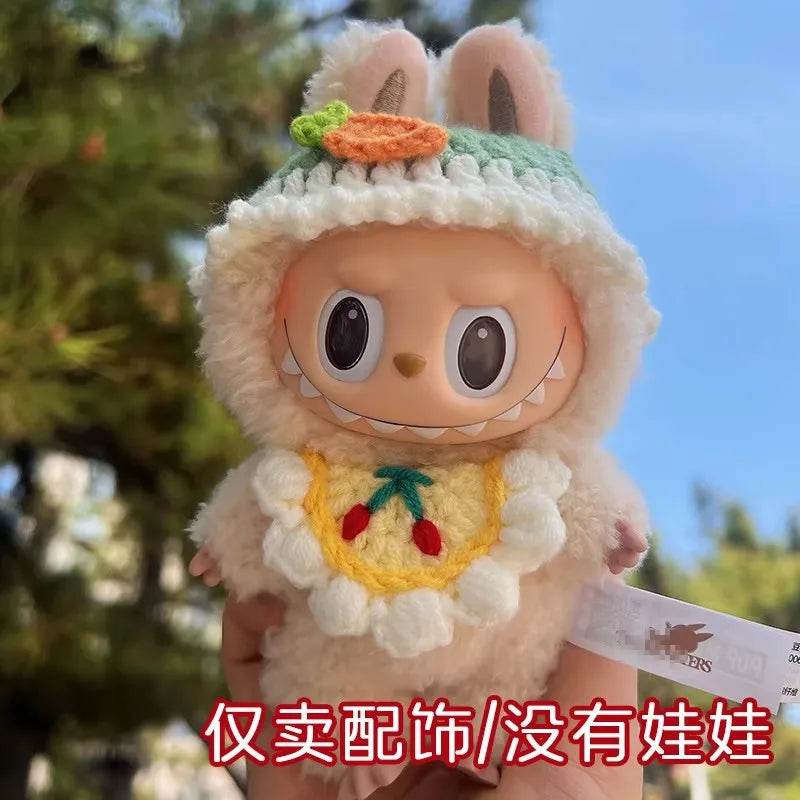 Premium Doll Clothes Set for 15-17cm Labubu Dolls Featuring Hawaiian Style Bikini and Grass Skirt for Fashionable Playtime Labubu - ToylandEU