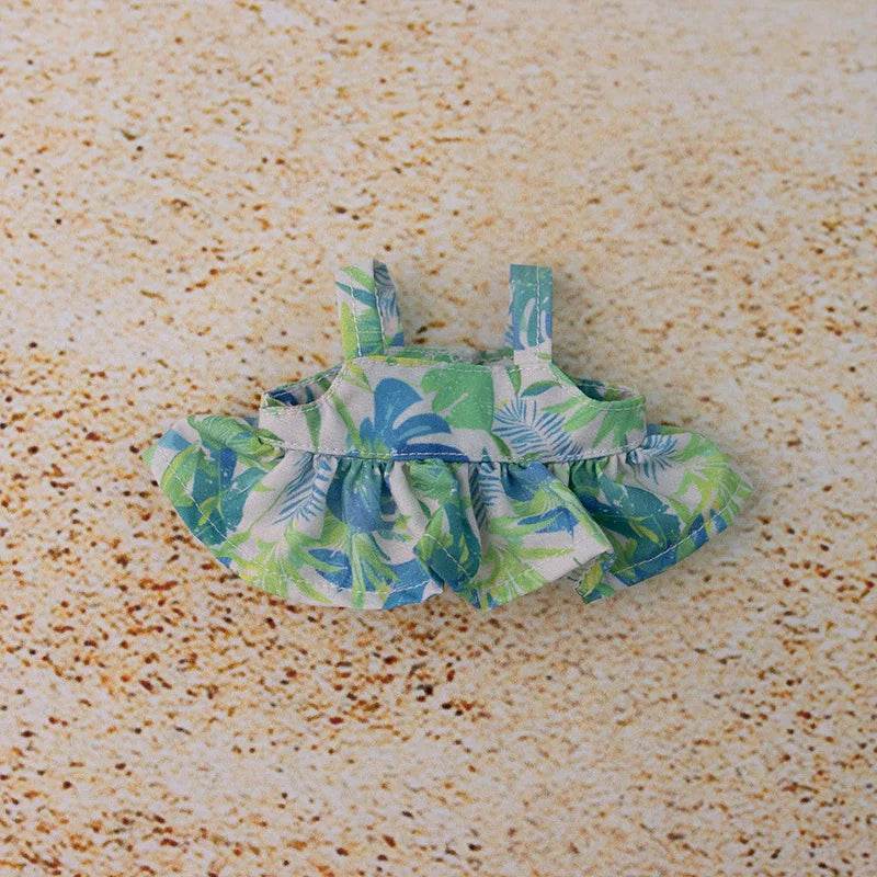 Premium Doll Clothes Set for Labubu Dolls Featuring Hawaiian Floral Shirt and Beach Shorts for Summer Fun Labubu - ToylandEU