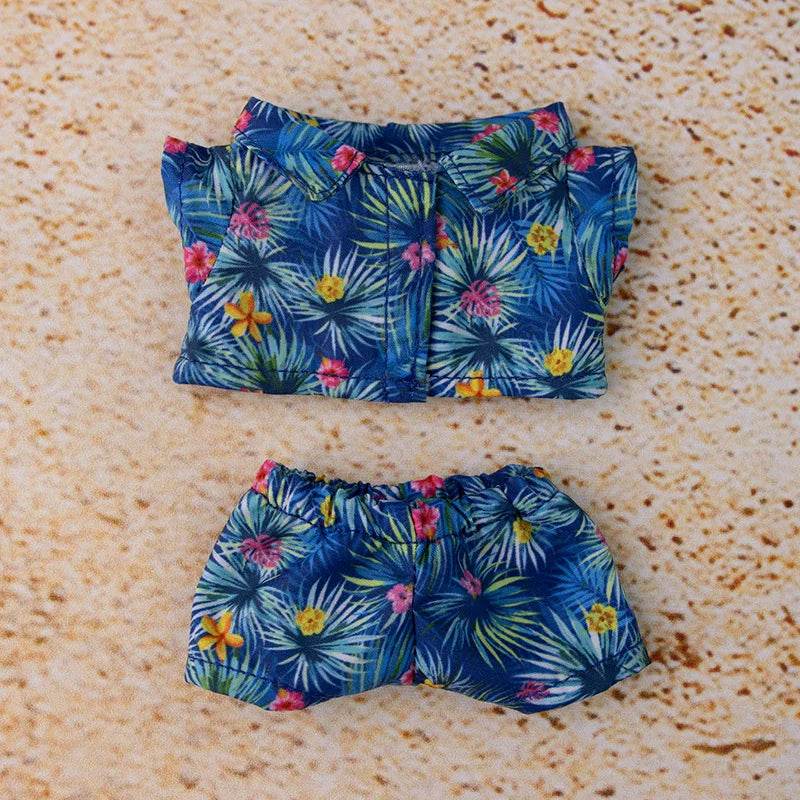 Premium Doll Clothes Set for Labubu Dolls Featuring Hawaiian Floral Shirt and Beach Shorts for Summer Fun Labubu - ToylandEU