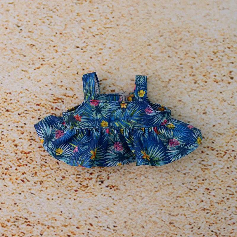 Premium Doll Clothes Set for Labubu Dolls Featuring Hawaiian Floral Shirt and Beach Shorts for Summer Fun Labubu - ToylandEU