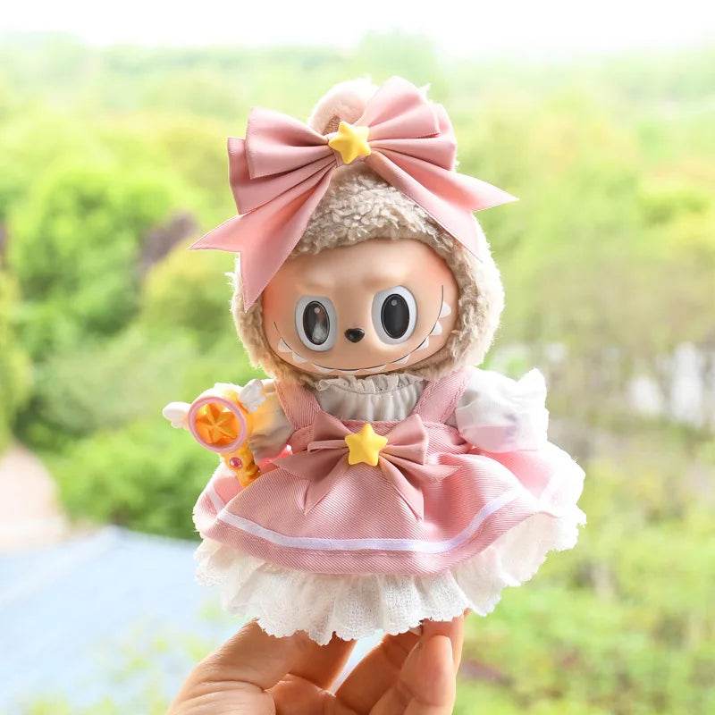 Premium Doll Clothes Spring Summer Dress For 17cm Labubu - ToylandEU