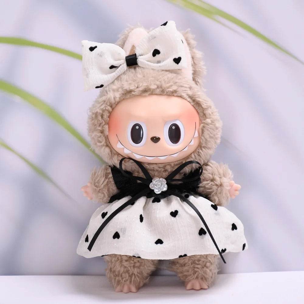 Premium Doll Clothes Spring Summer Dress For 17cm Labubu - ToylandEU