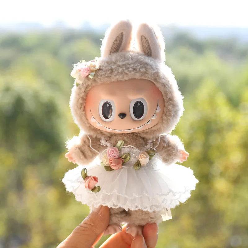 Premium Doll Clothes Spring Summer Dress For 17cm Labubu - ToylandEU