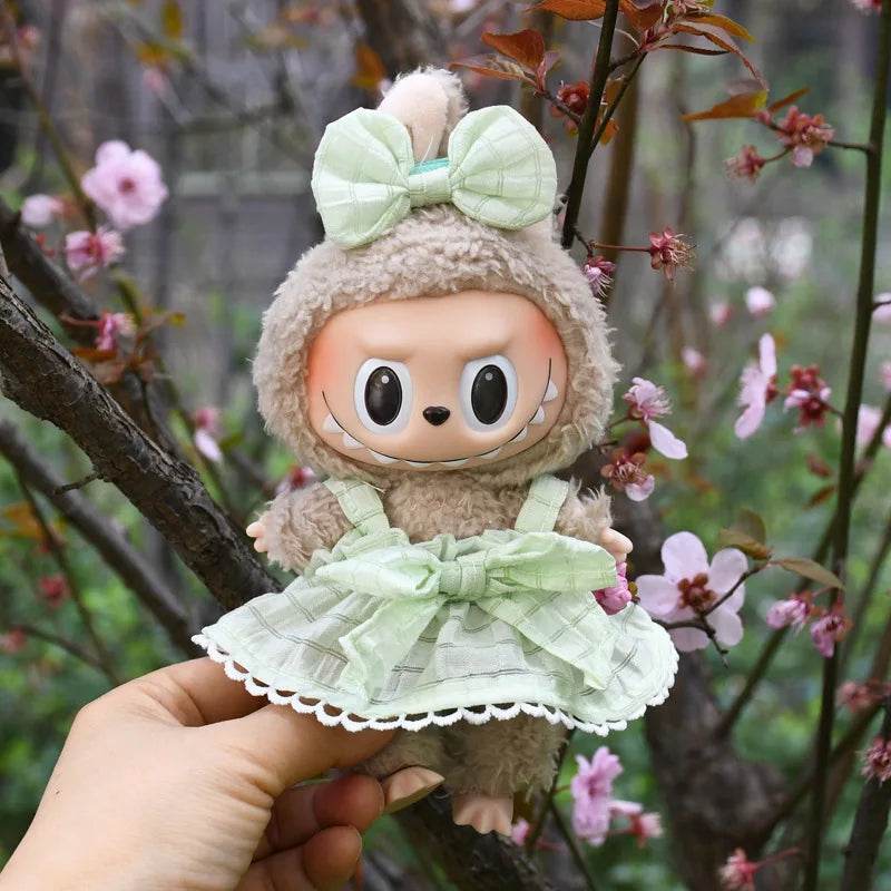 Premium Doll Clothes Spring Summer Dress For 17cm Labubu - ToylandEU