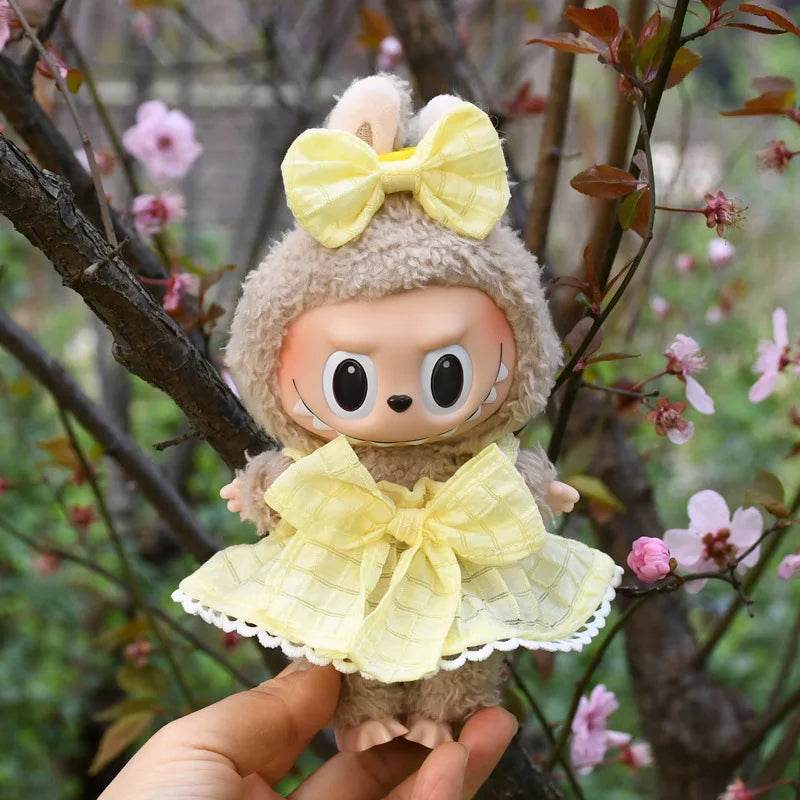 Premium Doll Clothes Spring Summer Dress For 17cm Labubu - ToylandEU