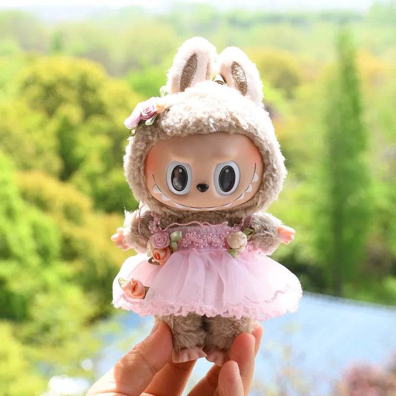 Premium Doll Clothes Spring Summer Dress For 17cm Labubu - ToylandEU