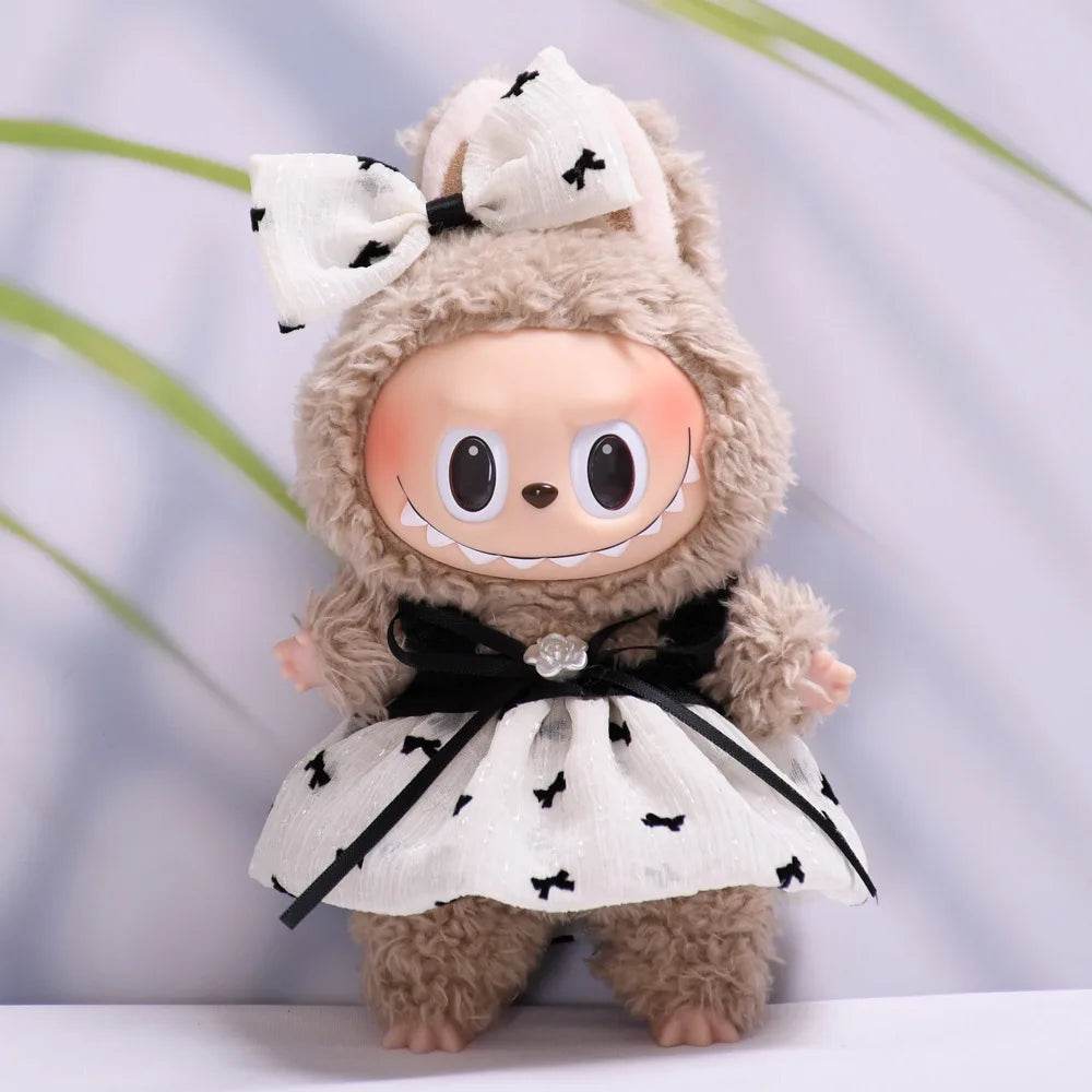Premium Doll Clothes Spring Summer Dress For 17cm Labubu - ToylandEU