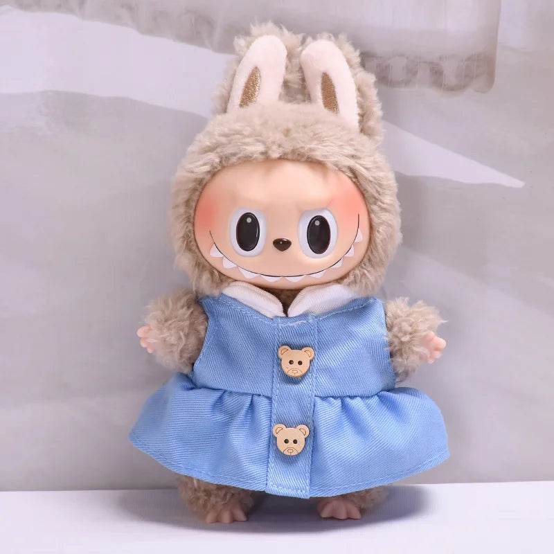 Premium Doll Clothes Spring Summer Dress For 17cm Labubu - ToylandEU