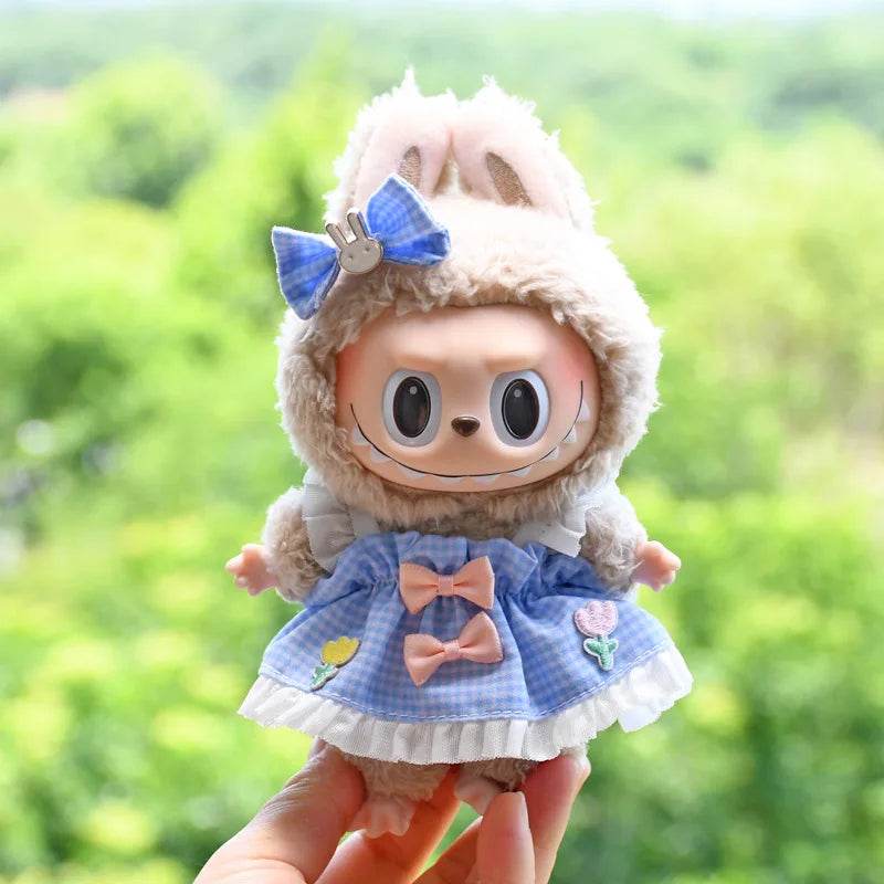 Premium Doll Clothes Spring Summer Dress For 17cm Labubu - ToylandEU