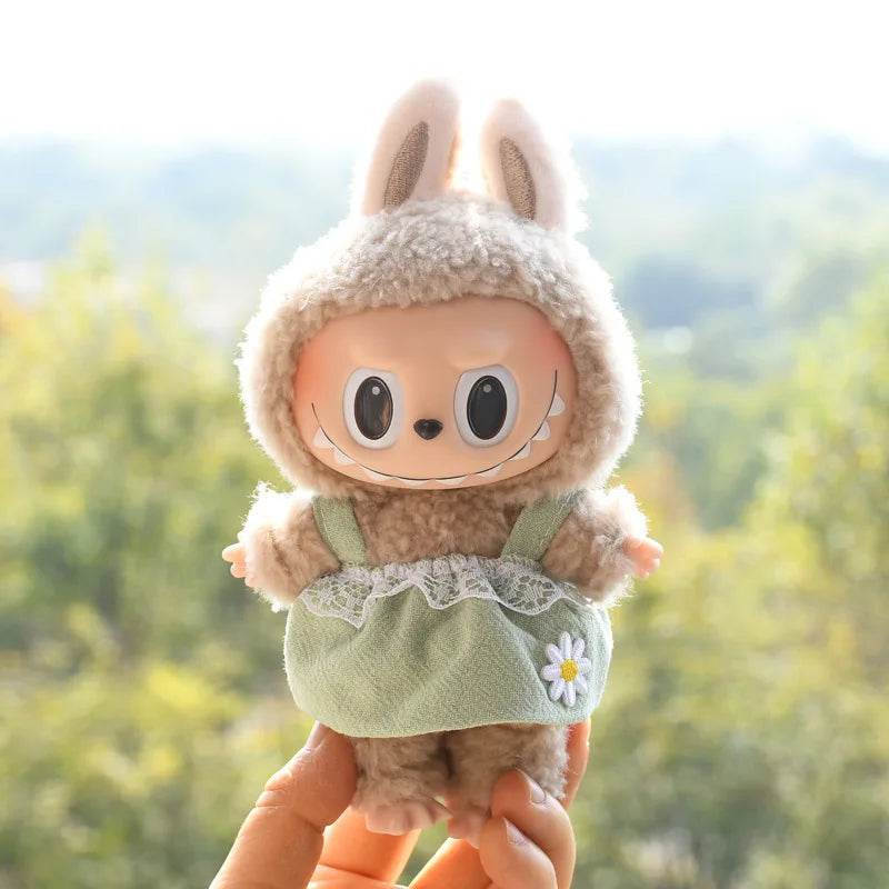 Premium Doll Clothes Spring Summer Dress For 17cm Labubu - ToylandEU