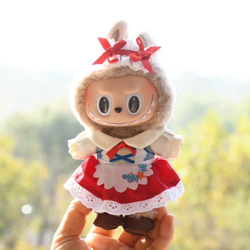 Premium Doll Clothes Spring Summer Dress For 17cm Labubu - ToylandEU