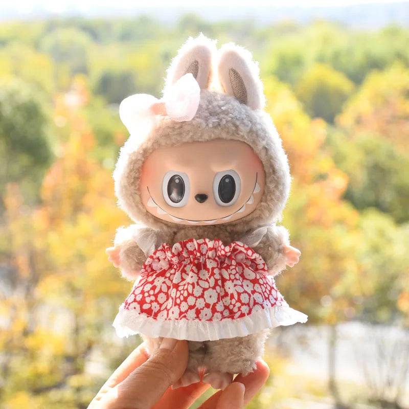Premium Doll Clothes Spring Summer Dress For 17cm Labubu - ToylandEU