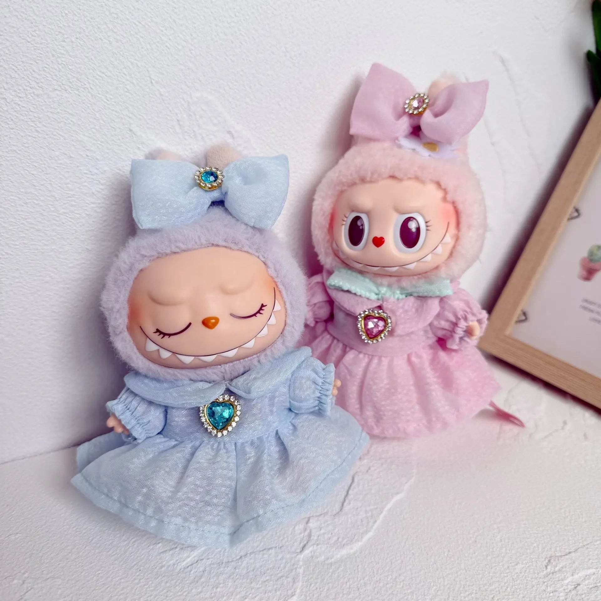 Premium Doll Dress Set Diamond Princess Outfit For Labubu - ToylandEU