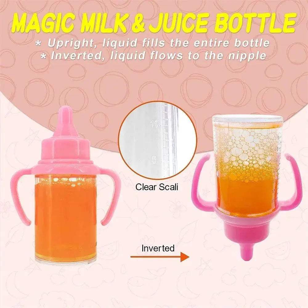 Premium Doll Feeding Bottle Set Pacifier For 17 Inch Dolls - ToylandEU