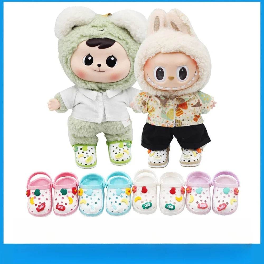 Premium Doll Footwear Plush Slipper Shoes For Labubu Dolls - ToylandEU