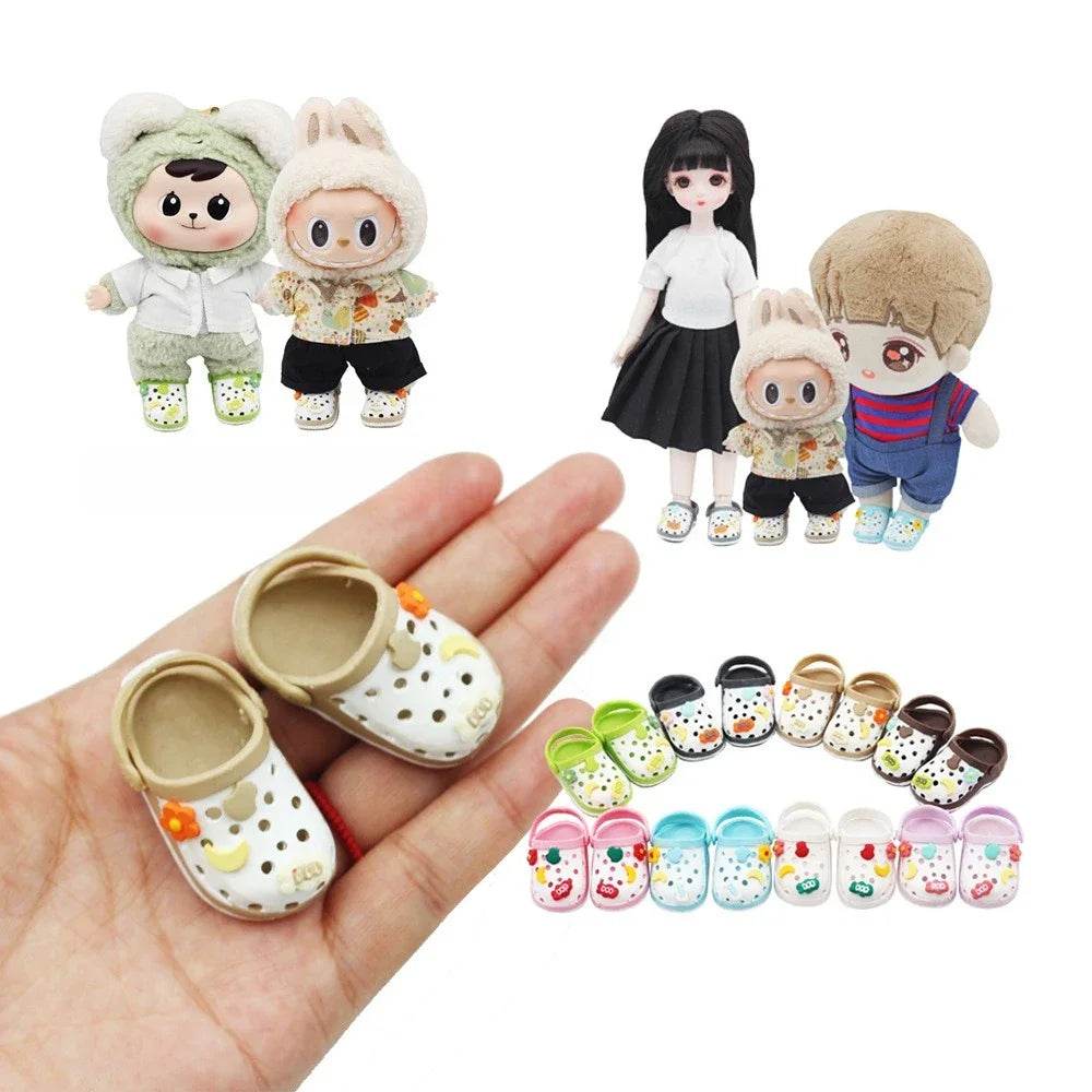 Premium Doll Footwear Plush Slipper Shoes For Labubu Dolls - ToylandEU