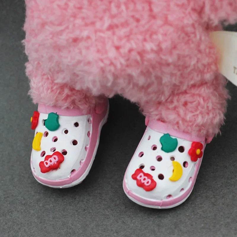 Premium Doll Footwear Plush Slipper Shoes For Labubu Dolls - ToylandEU