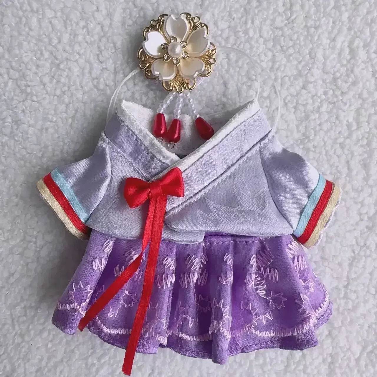 Premium Doll Hanbok Set With Headdress For Labubu 17cm - ToylandEU