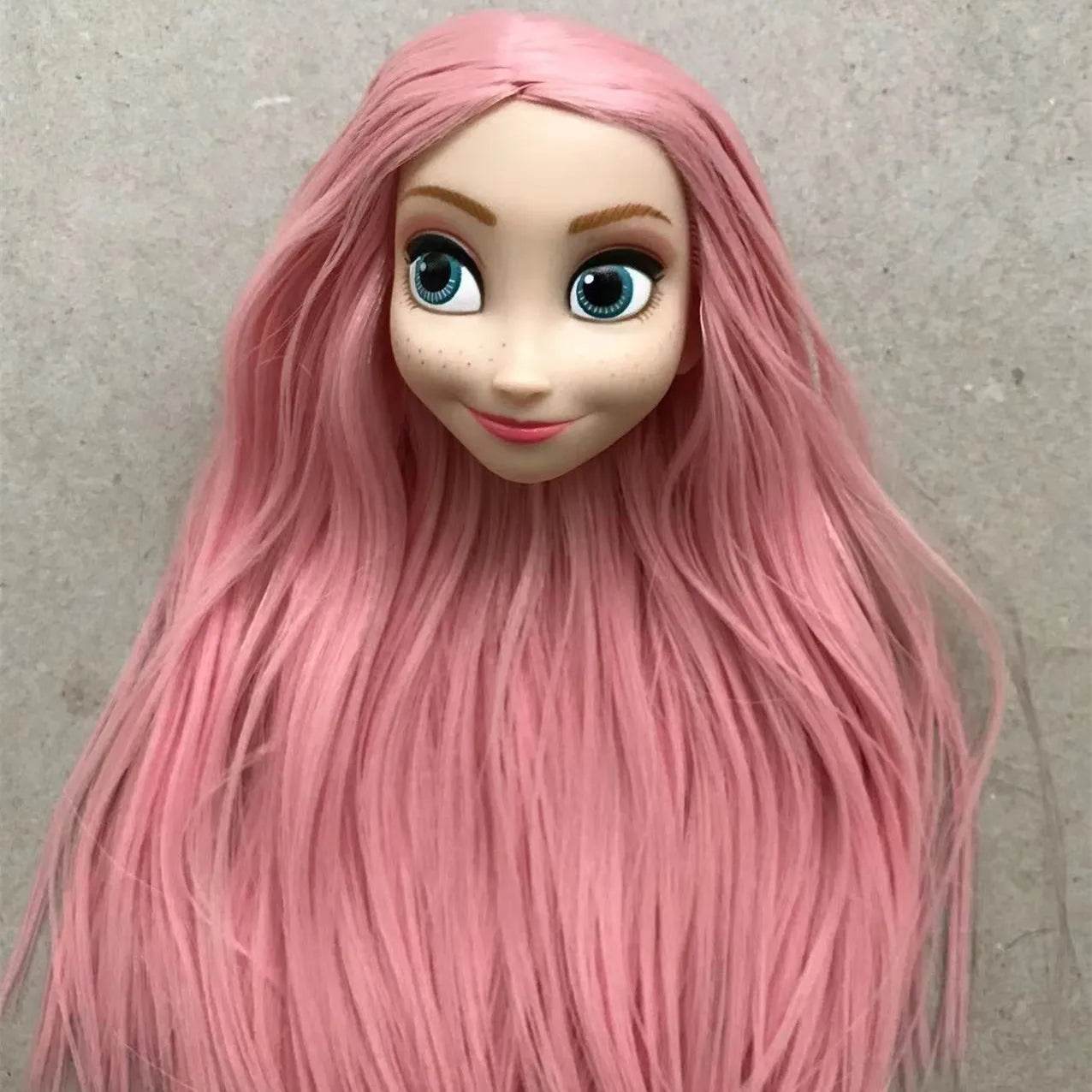 Premium Doll Heads With Long Colorful Hair For Girls - ToylandEU