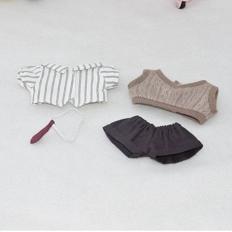 Premium Doll Outfit Accessories Set with Vest and Headset for 15-17cm Labubu and 10cm Cotton Dolls - ToylandEU