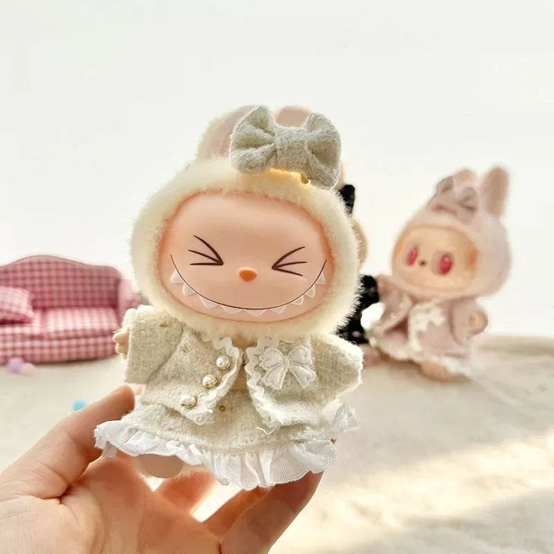 Premium Doll Outfit Set 17cm Labubu Grid For Labubu Fans - ToylandEU
