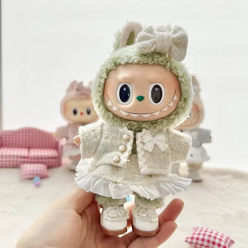 Premium Doll Outfit Set 17cm Labubu Grid For Labubu Fans - ToylandEU