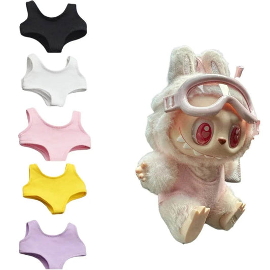 Premium Doll Outfit Set with Stylish Summer Swimwear for 17cm Labubu and 10cm Cotton Dolls Labubu - ToylandEU