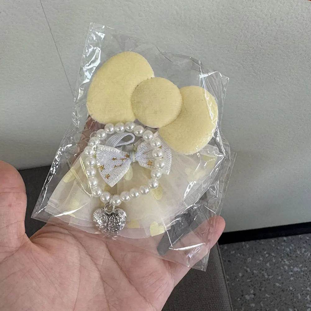 Premium Doll Overalls Dress Set Checkered For Labubu 15-17 - ToylandEU