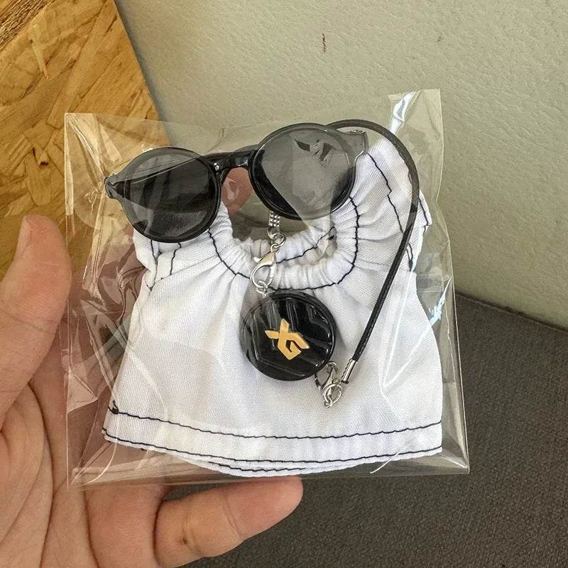 Premium Doll Overalls Dress Set Checkered For Labubu 15-17 - ToylandEU