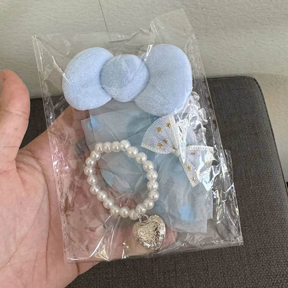 Premium Doll Overalls Dress Set Checkered For Labubu 15-17 - ToylandEU