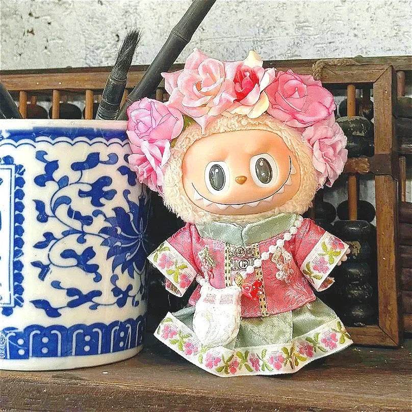 Premium Doll Qipao Traditional Summer Outfit for Labubu - ToylandEU