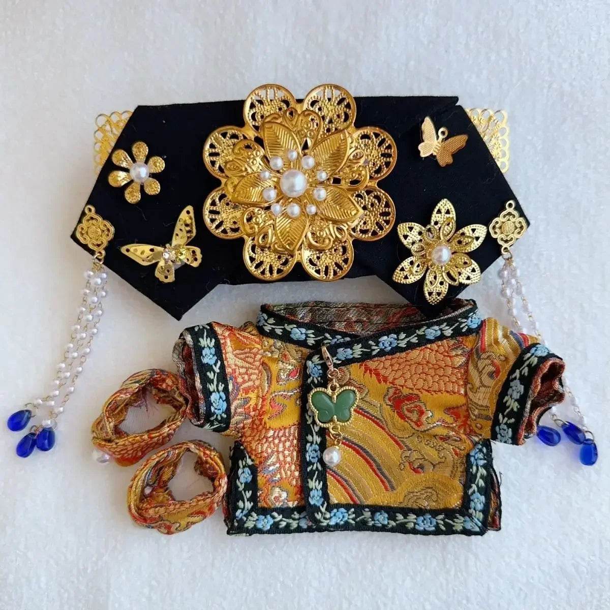 Premium Doll Qipao Traditional Summer Outfit for Labubu - ToylandEU