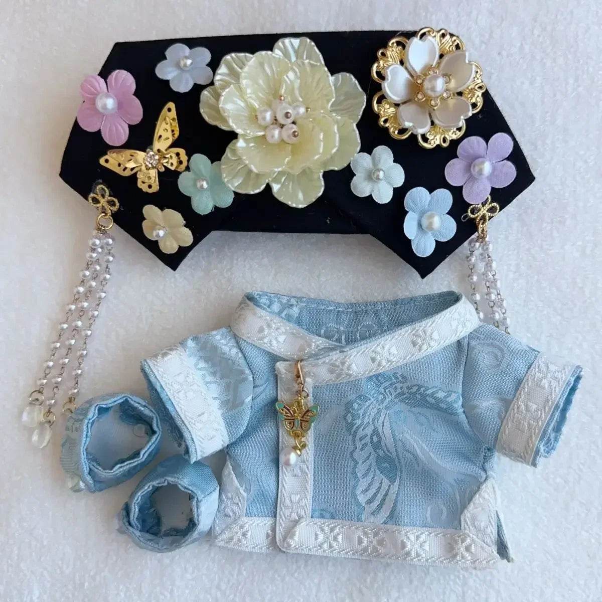 Premium Doll Qipao Traditional Summer Outfit for Labubu - ToylandEU