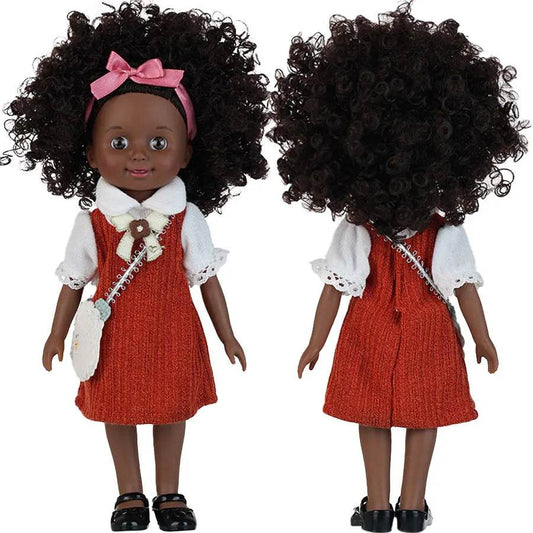 Premium Doll Set African American Natural Hair For Toddlers - ToylandEU