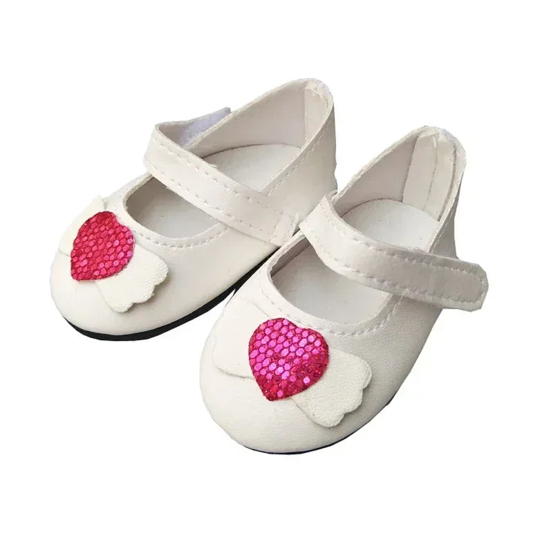 Premium Doll Shoes 7cm Sneakers For 18 Inch Girl Dolls - ToylandEU