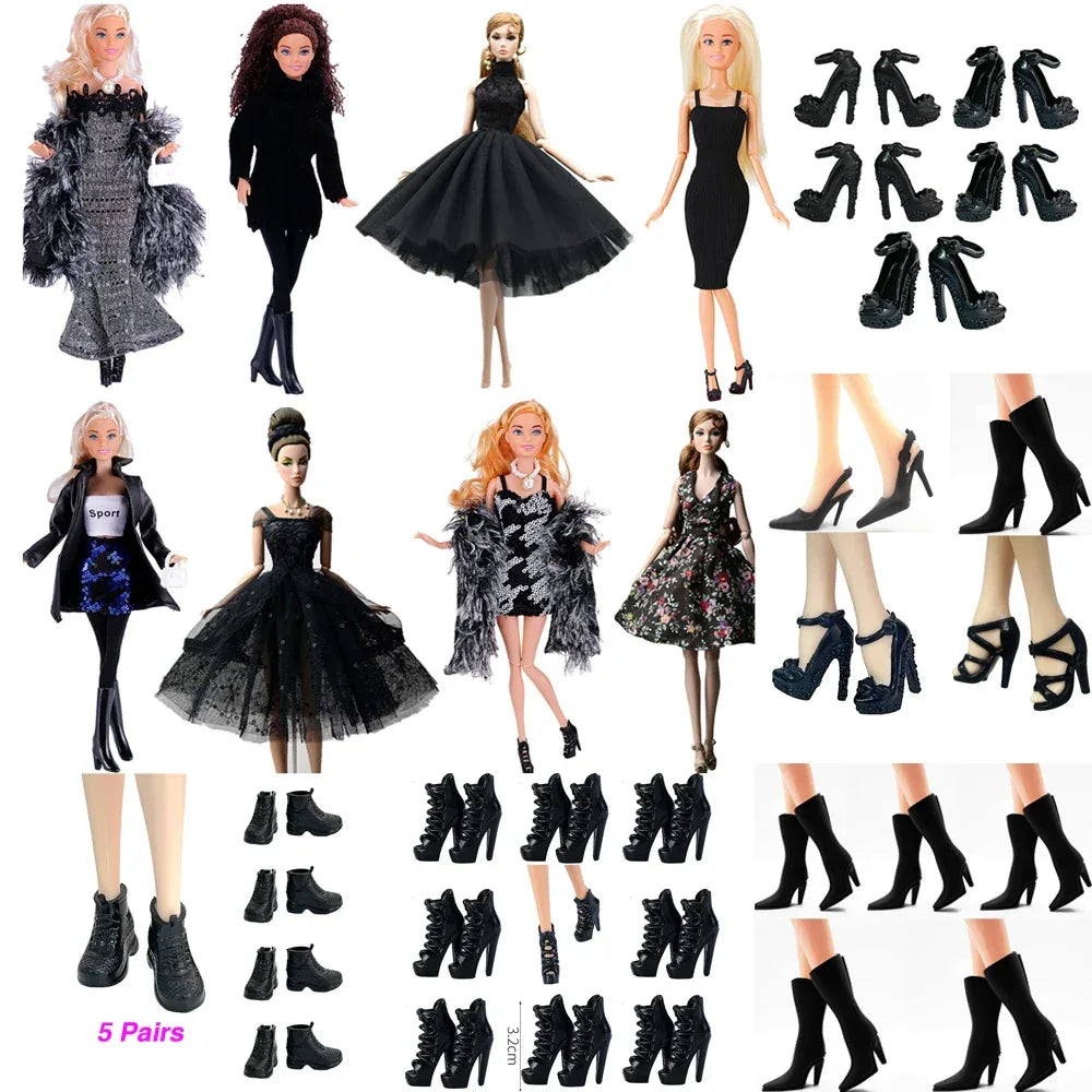 Premium Doll Shoes Eleven And A Half Inch High Heel Boots For 30cm Babi Dolls - ToylandEU