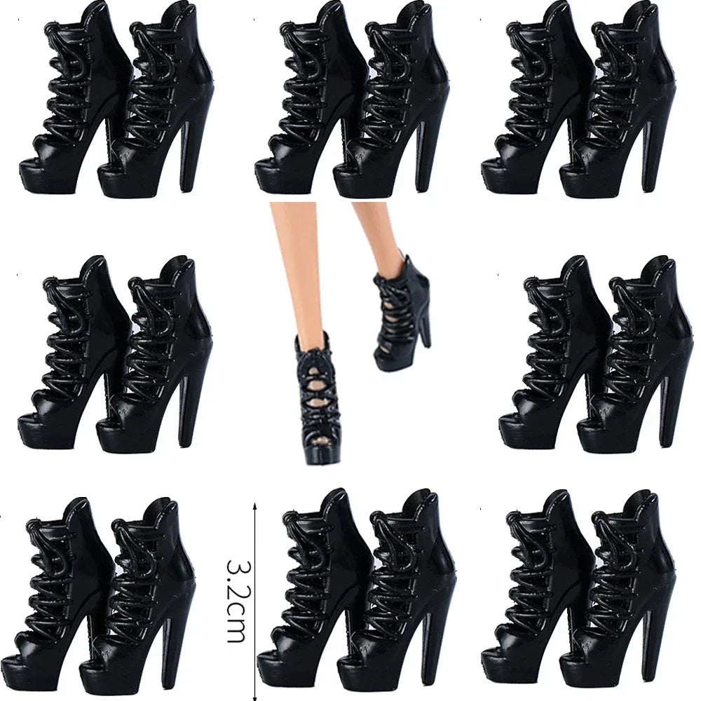 Premium Doll Shoes Eleven And A Half Inch High Heel Boots For 30cm Babi Dolls - ToylandEU