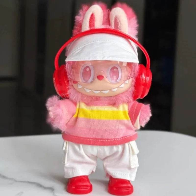 Premium Doll T Shirt Macaron Stripe For Labubu Dolls - ToylandEU