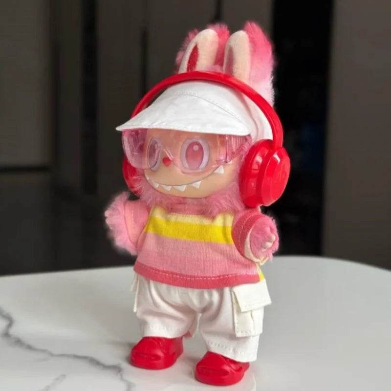 Premium Doll T Shirt Macaron Stripe For Labubu Dolls - ToylandEU