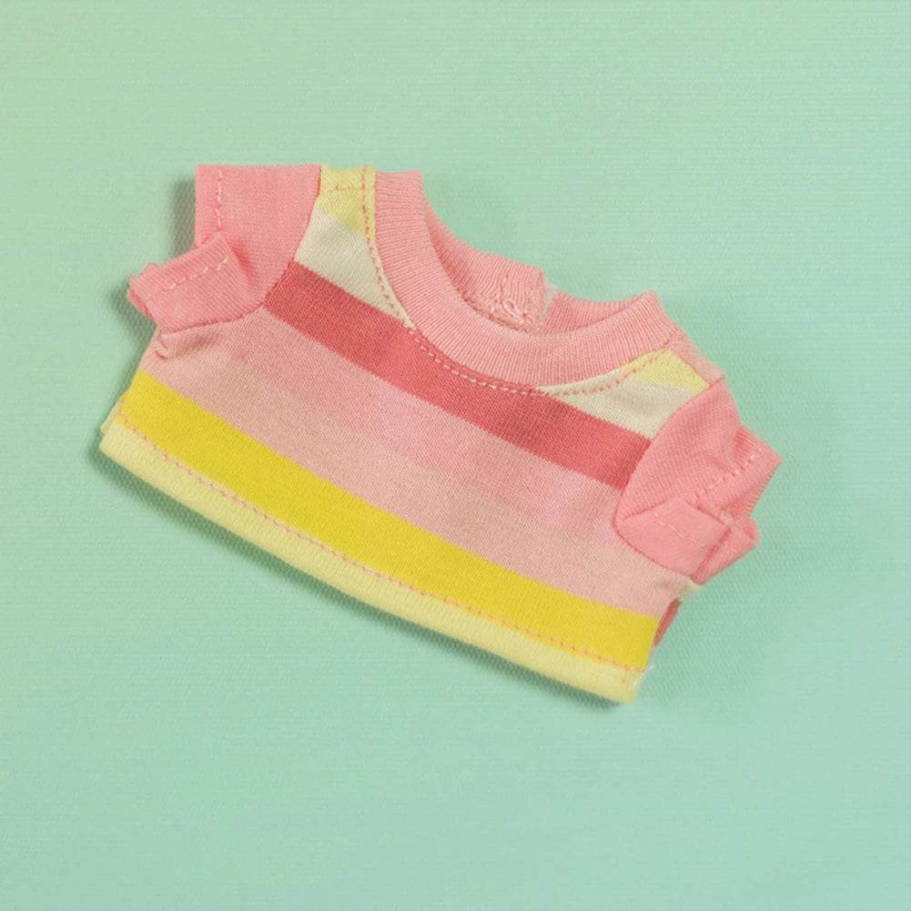 Premium Doll T Shirt Macaron Stripe For Labubu Dolls - ToylandEU