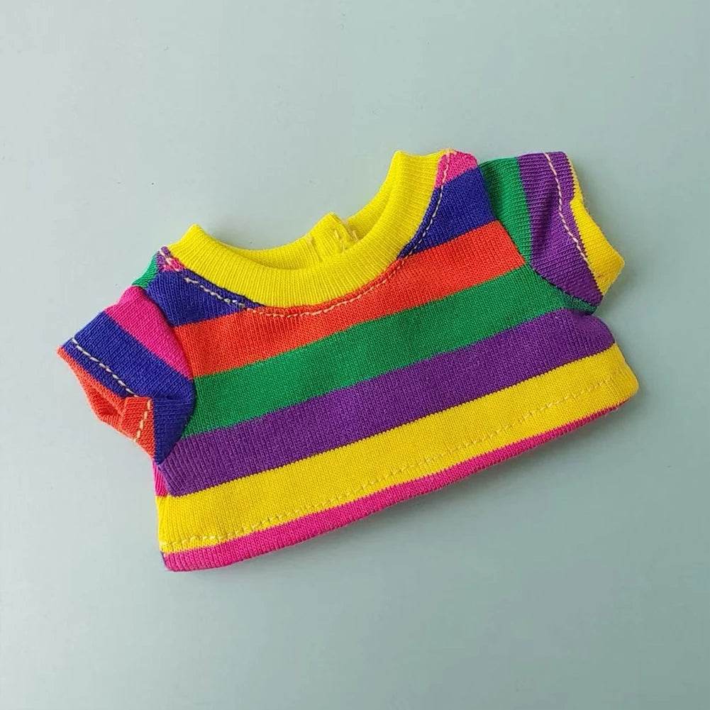 Premium Doll T Shirt Macaron Stripe For Labubu Dolls - ToylandEU