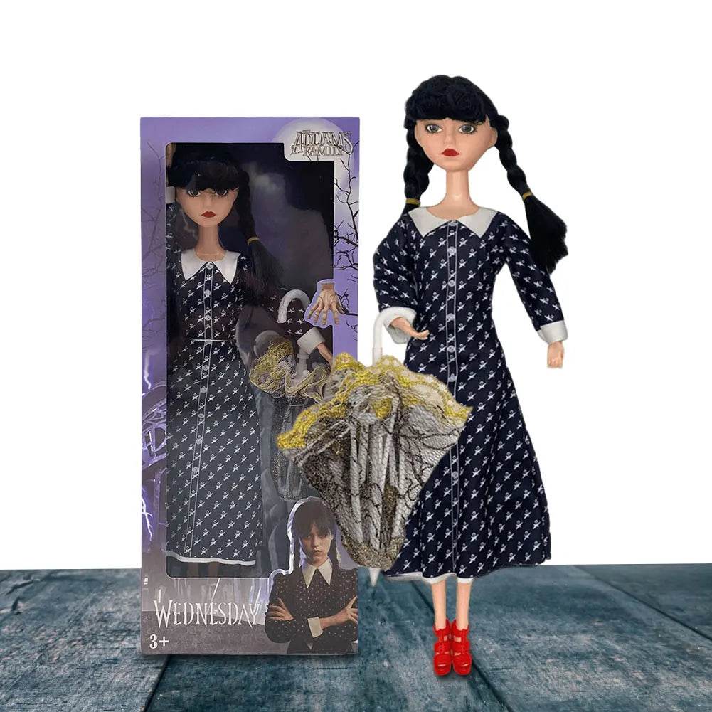 Premium Doll Wednesday Addams Figure For Kids Gift - ToylandEU