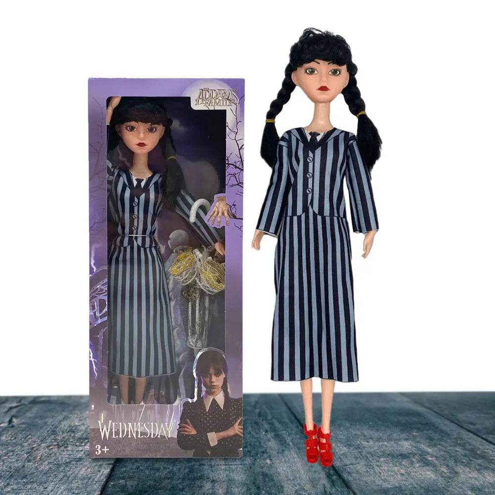 Premium Doll Wednesday Addams Figure For Kids Gift - ToylandEU