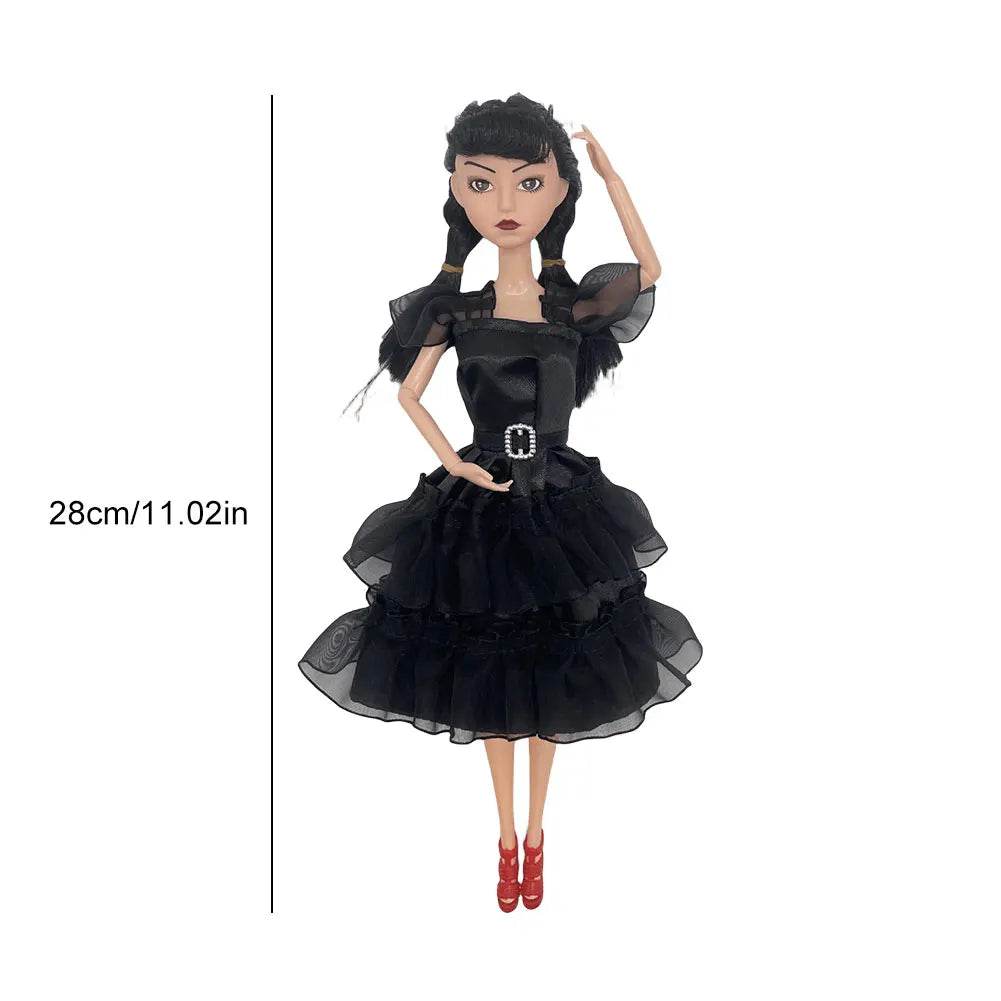 Premium Doll Wednesday Addams Figure For Kids Gift - ToylandEU