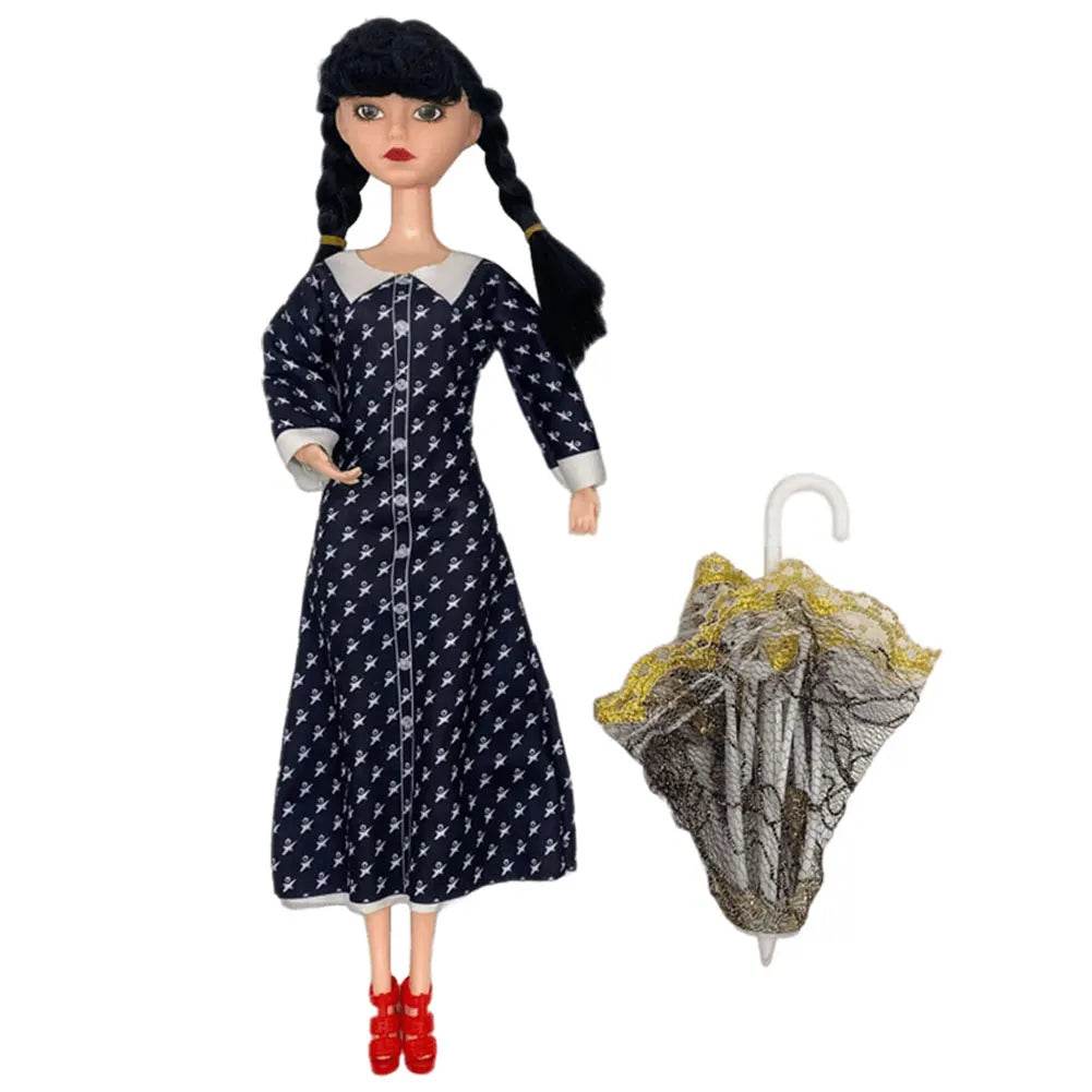 Premium Doll Wednesday Addams Figure For Kids Gift - ToylandEU